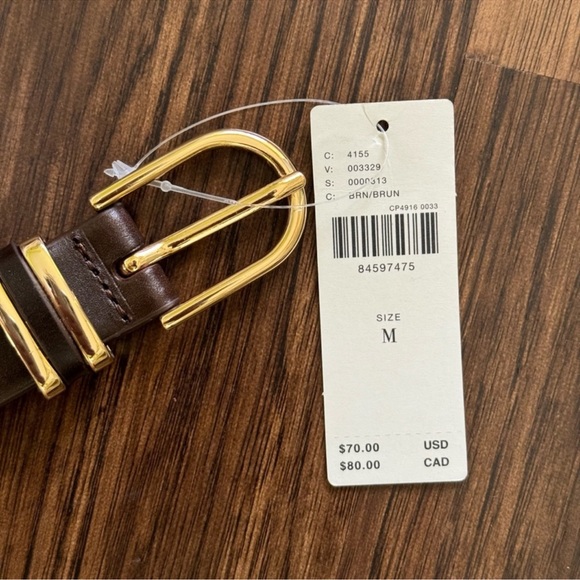 Anthropologie basic keeper belt in dark brown main image 8